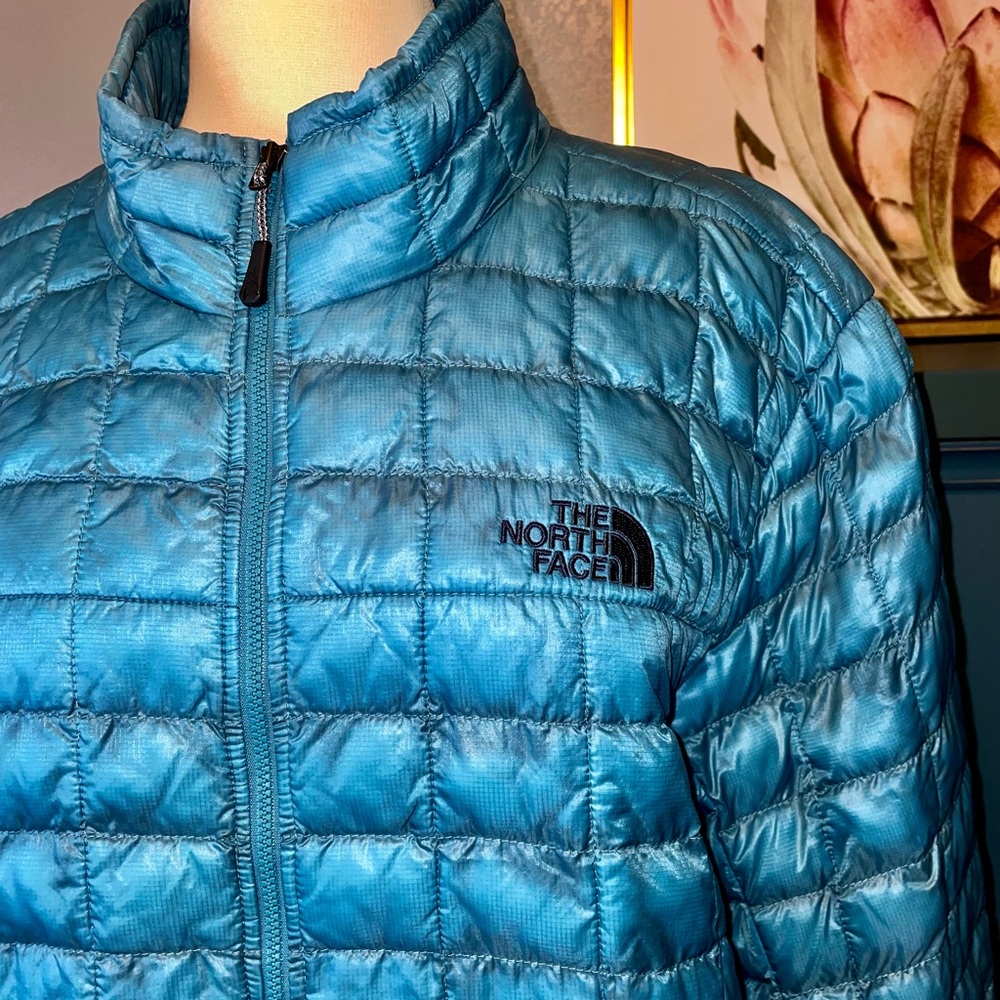 The North Face ThermoBall Teal Blue Coat